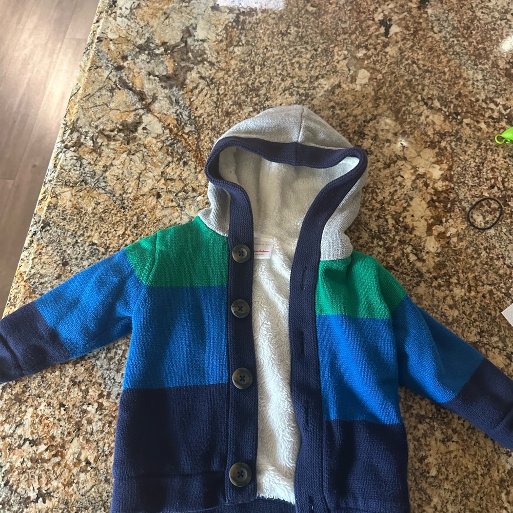 Hannah Andersen knit and Sherpa hoodie for 12-18 months